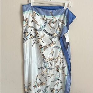 Chico's Scarf With Birds Motif